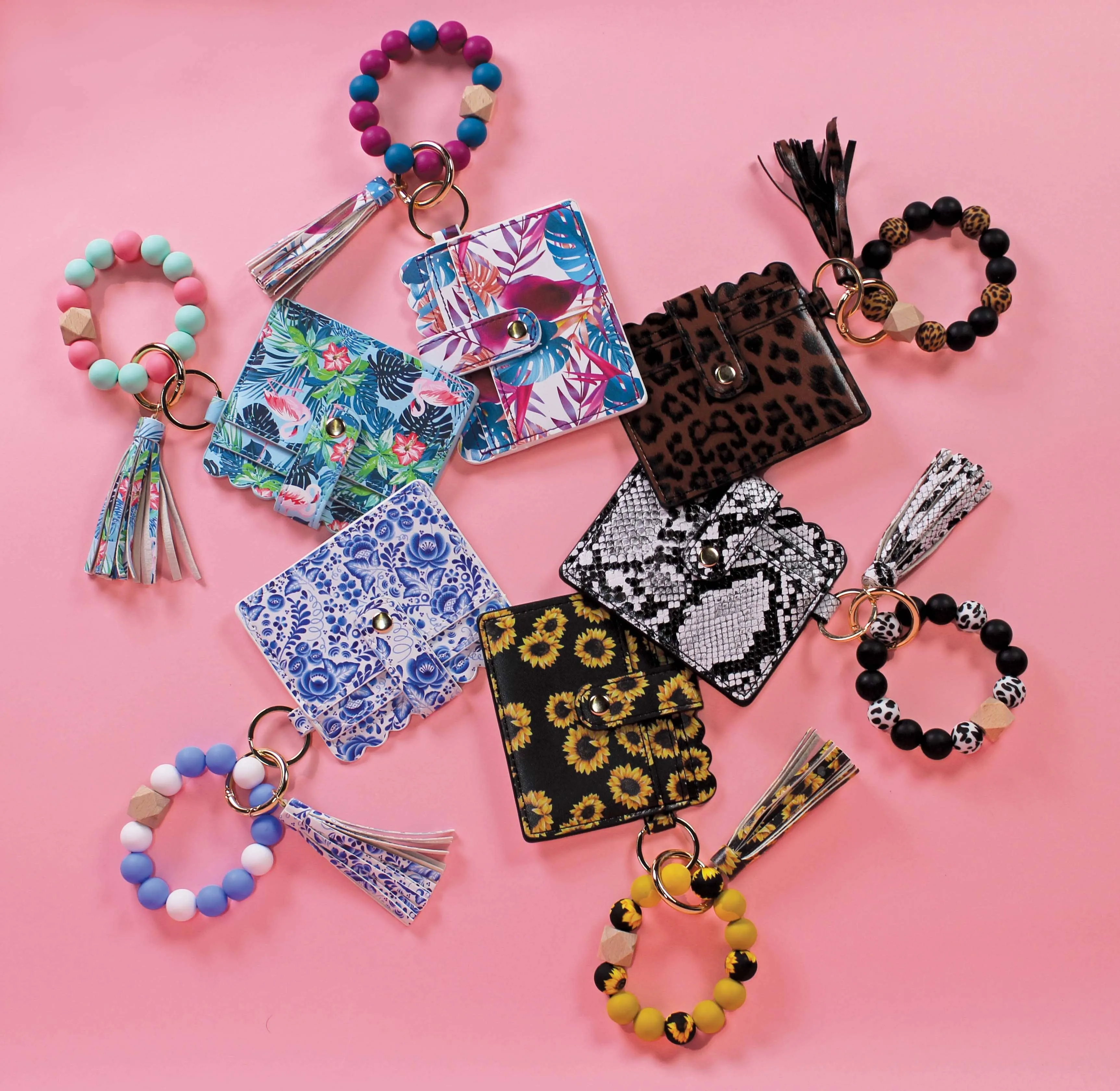 Beaded Bracelet Card Holder