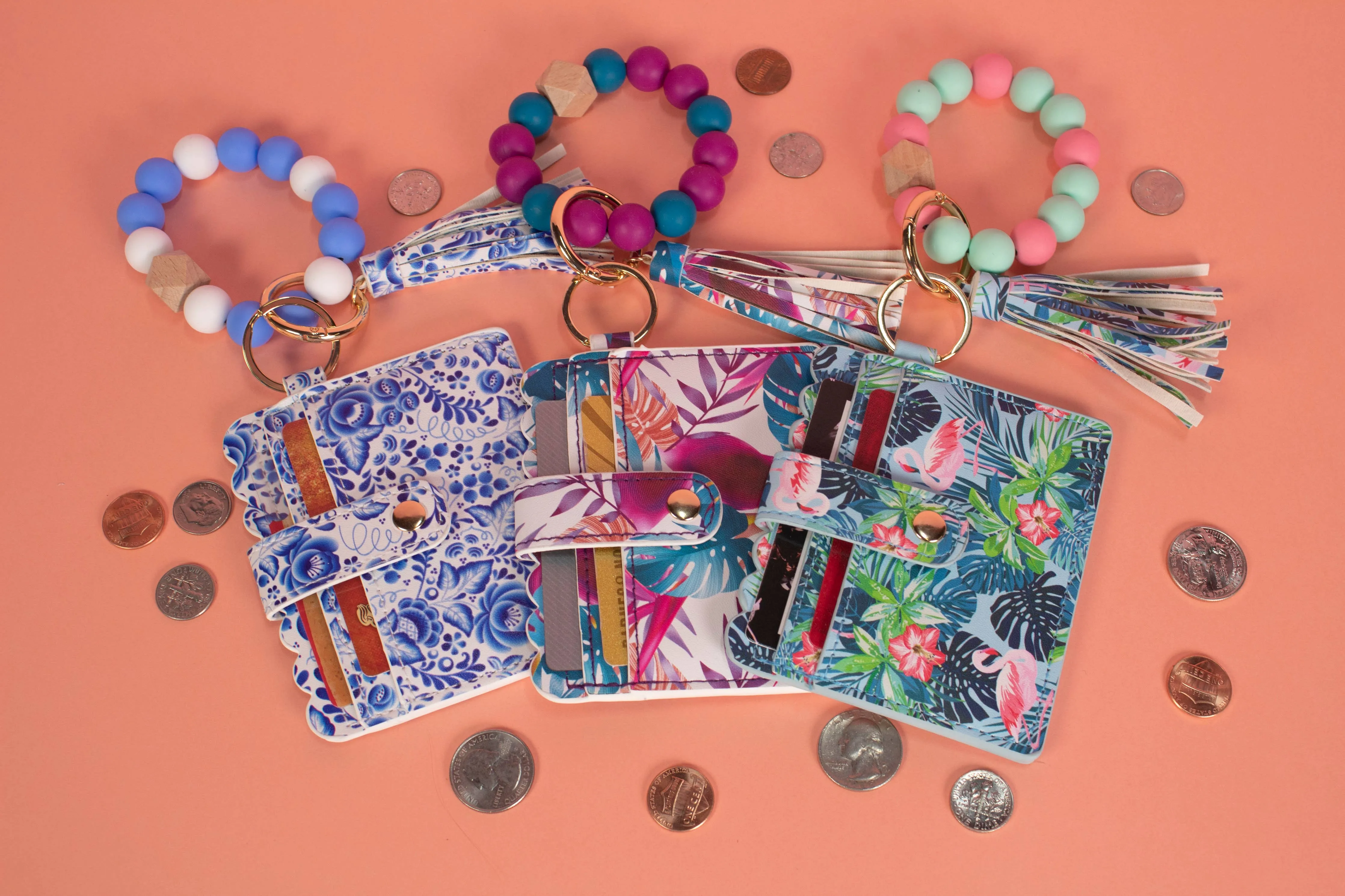 Beaded Bracelet Card Holder