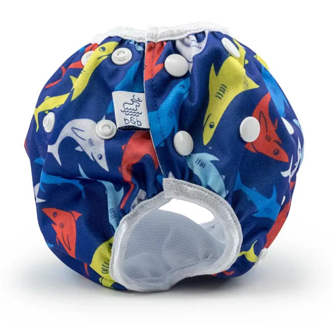 beau   belle littles baby nageuret reusable swim diaper (0-3yrs) - sharks