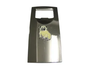 Beige Toned Pug Dog Bottle Opener