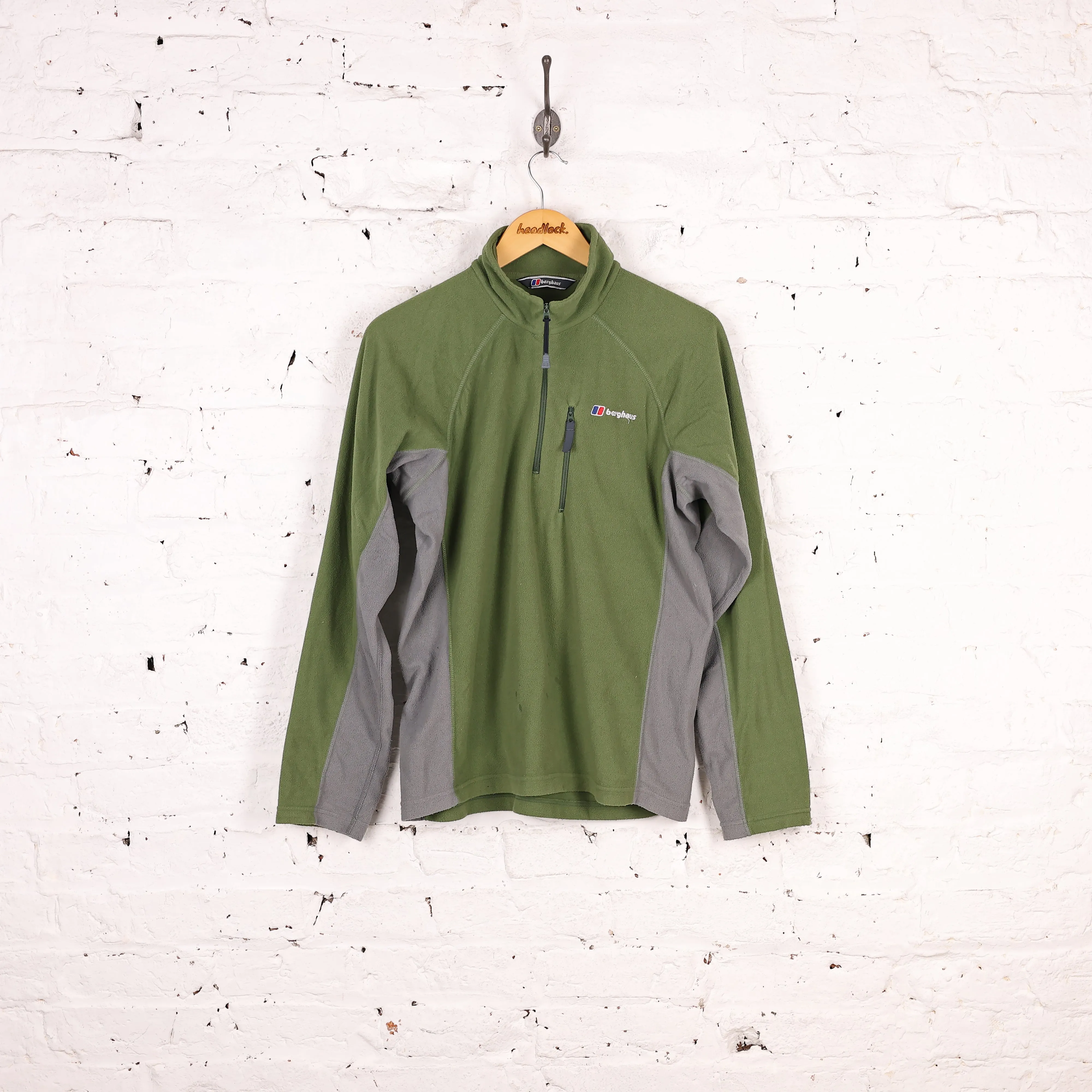 Berghaus 1/4 Zip Fleece - Green - M