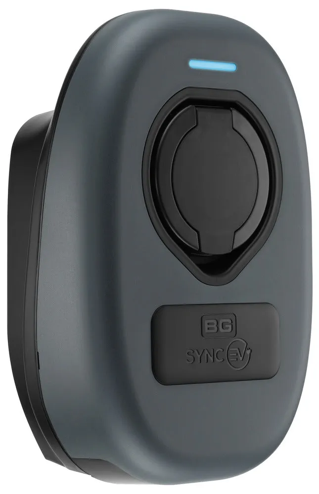 BG SyncEV EVWC2S7GGR EV Wall Charger 7.4kW Single Phase Type 2 Socketed Wi-Fi   4G*  RFID (incl. CT clamp)