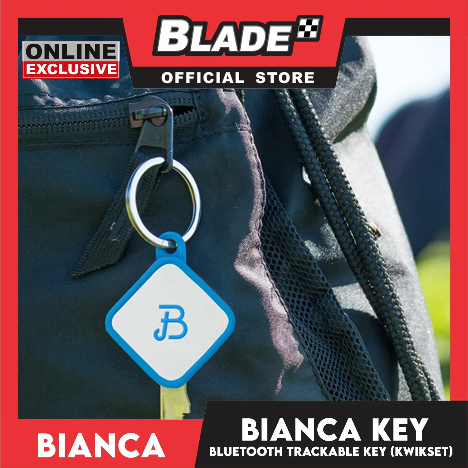 Bianca Bluetooth House Key B0001-W-B-KW Compatible with Kwikset KW1, 66