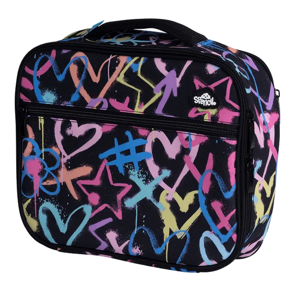 Big Cooler Lunch Bag - Hearts and Crosses