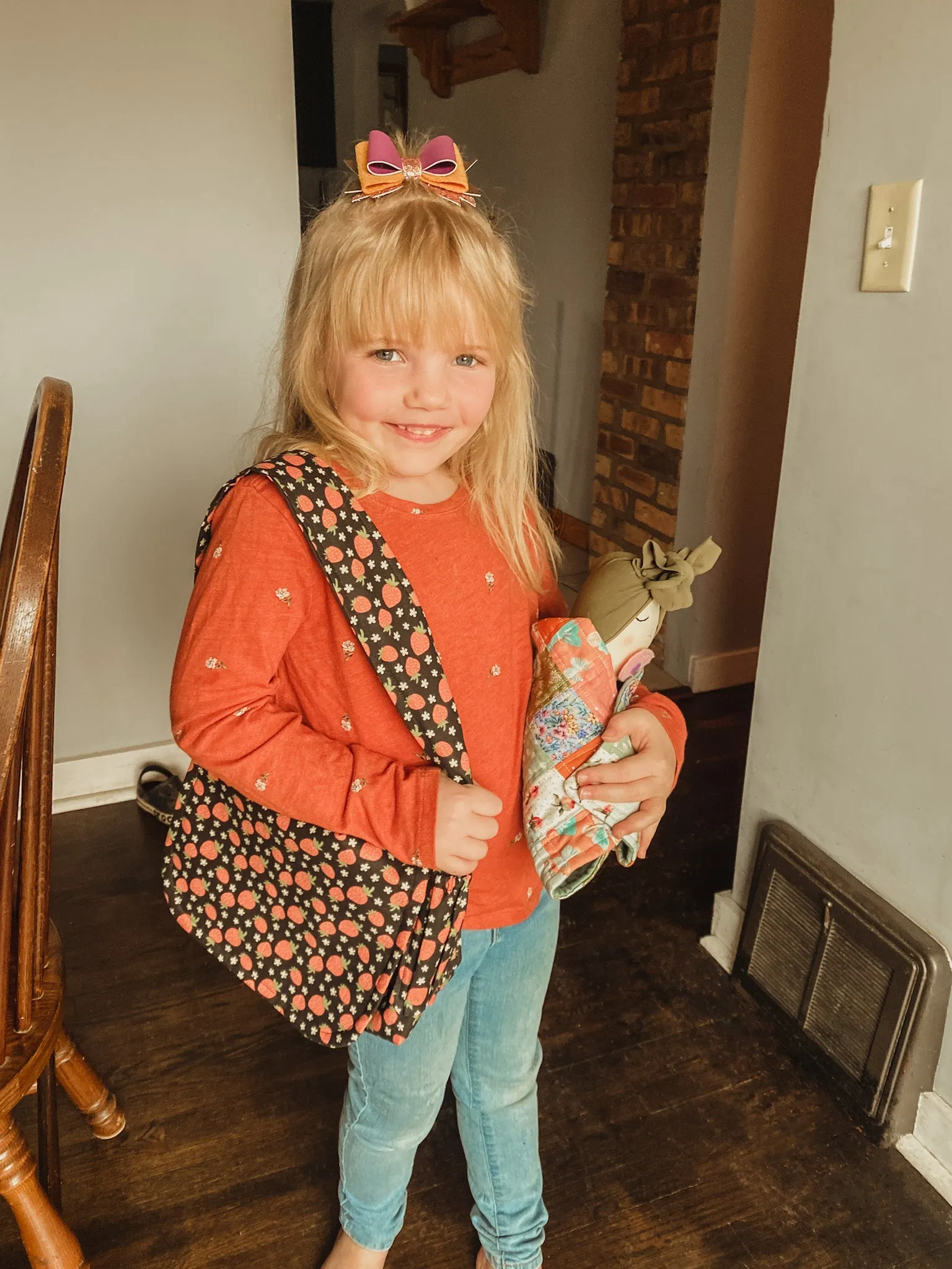 Binky baby bag/ doll diaper bag/ play kids diaper bag