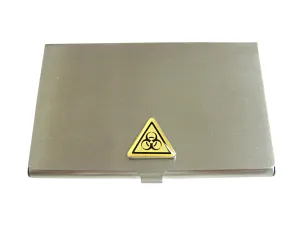 Biohazard Warning Sign Business Card Holder