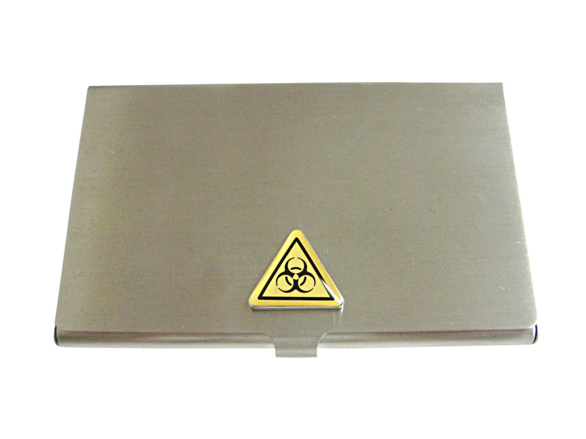 Biohazard Warning Sign Business Card Holder