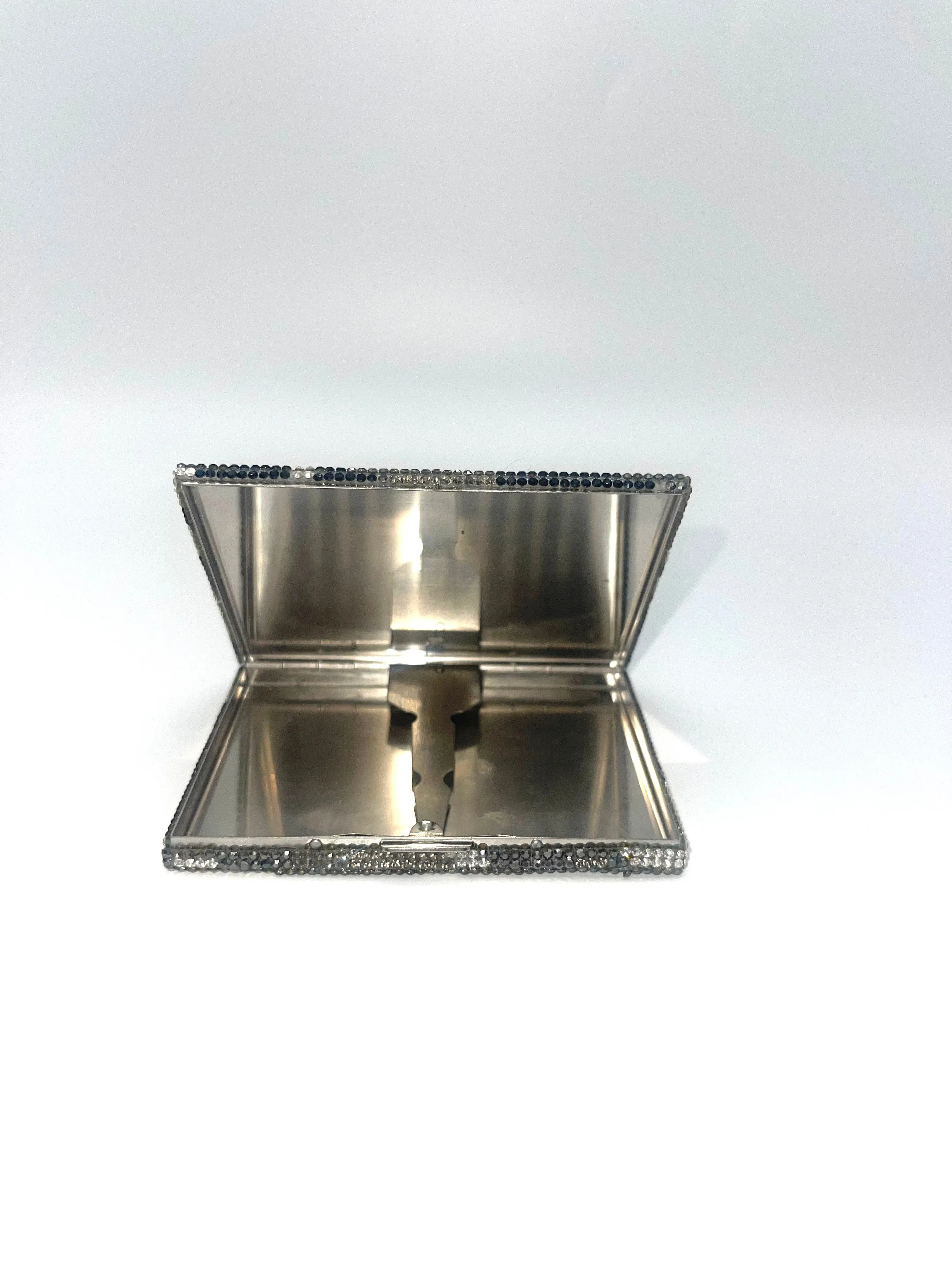 Black and Platinum Camo Glam Card Holder