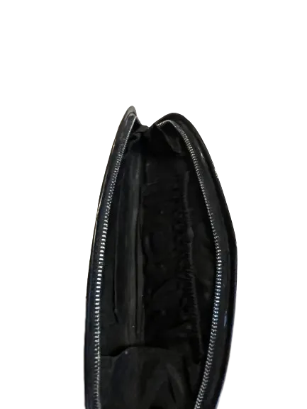 Black Beaded Flat Clutch