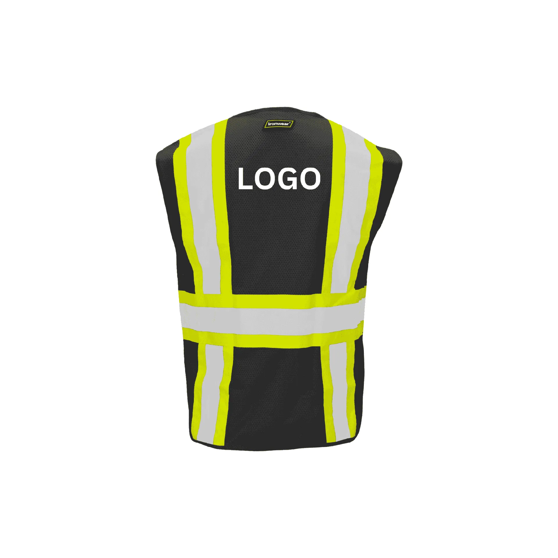 Black Mesh Safety Vest (6 Pockets)