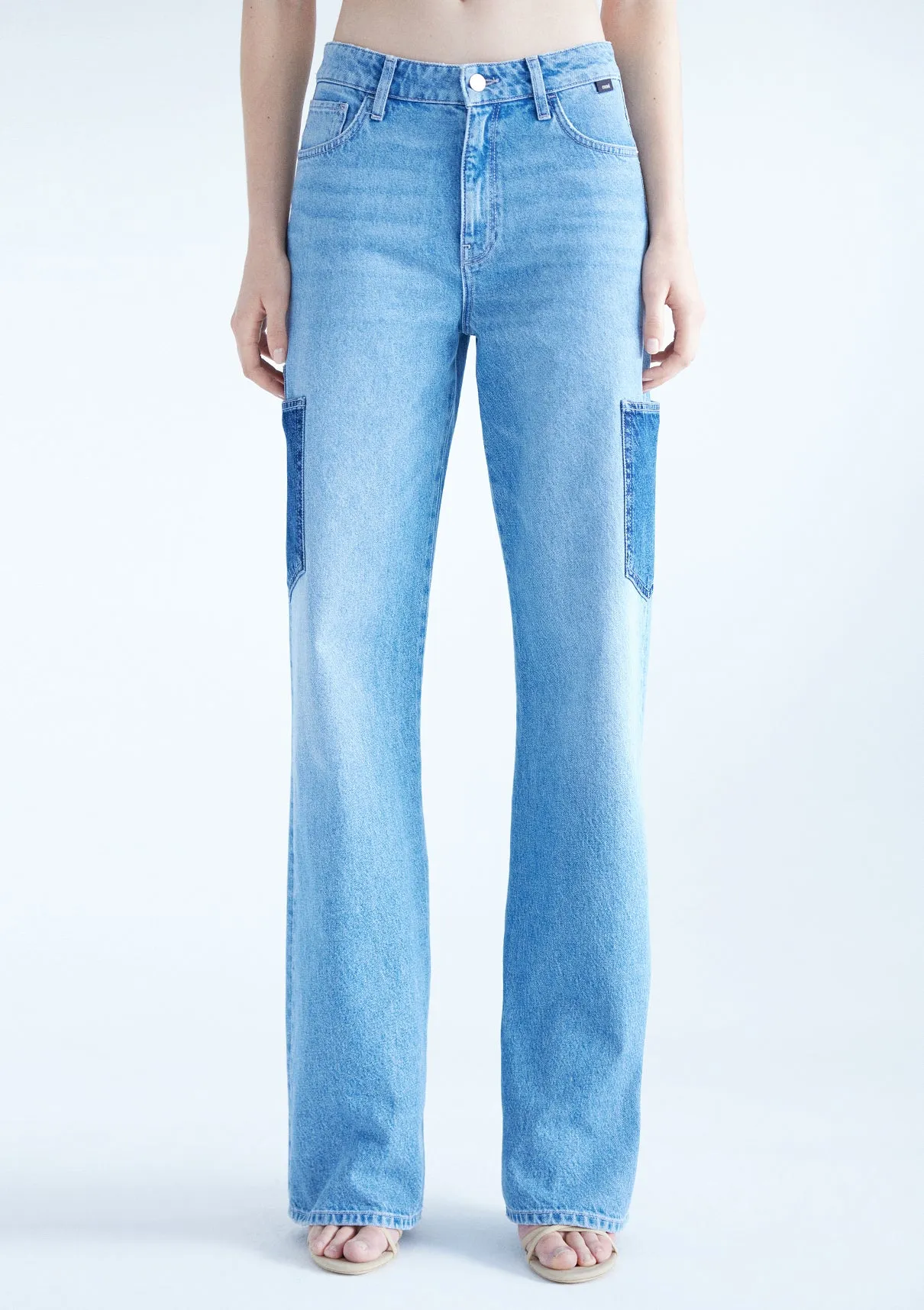 Blocking Upcycle Jean Pants