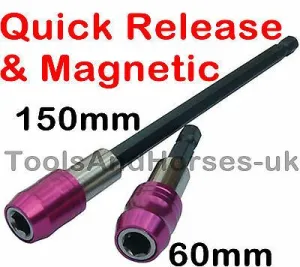 BLUESPOT 2PCS MAGNETIC QUICK RELEASE BIT HOLDER