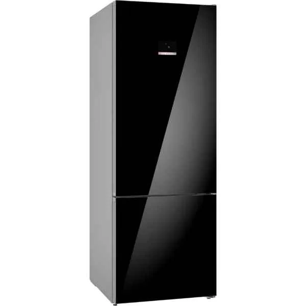 Bosch Combi Fridge Freezer Black 505L KGN56LB31U