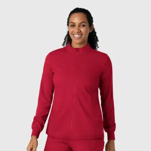 Boundless 8151 Warm Up Scrub Jacket Red
