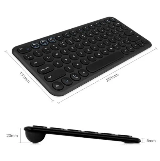 BOW HB098S Multi-device Portable Wireless Keyboard