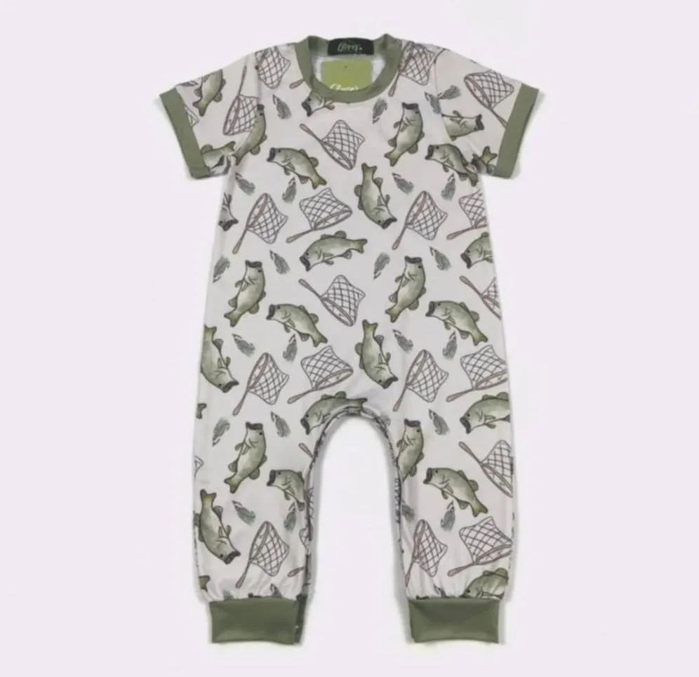 Boy Catch & Release Romper