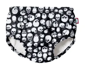 Boys and Girls Recycled Polyester UPF 50  Swim Diaper Cover | Skulls