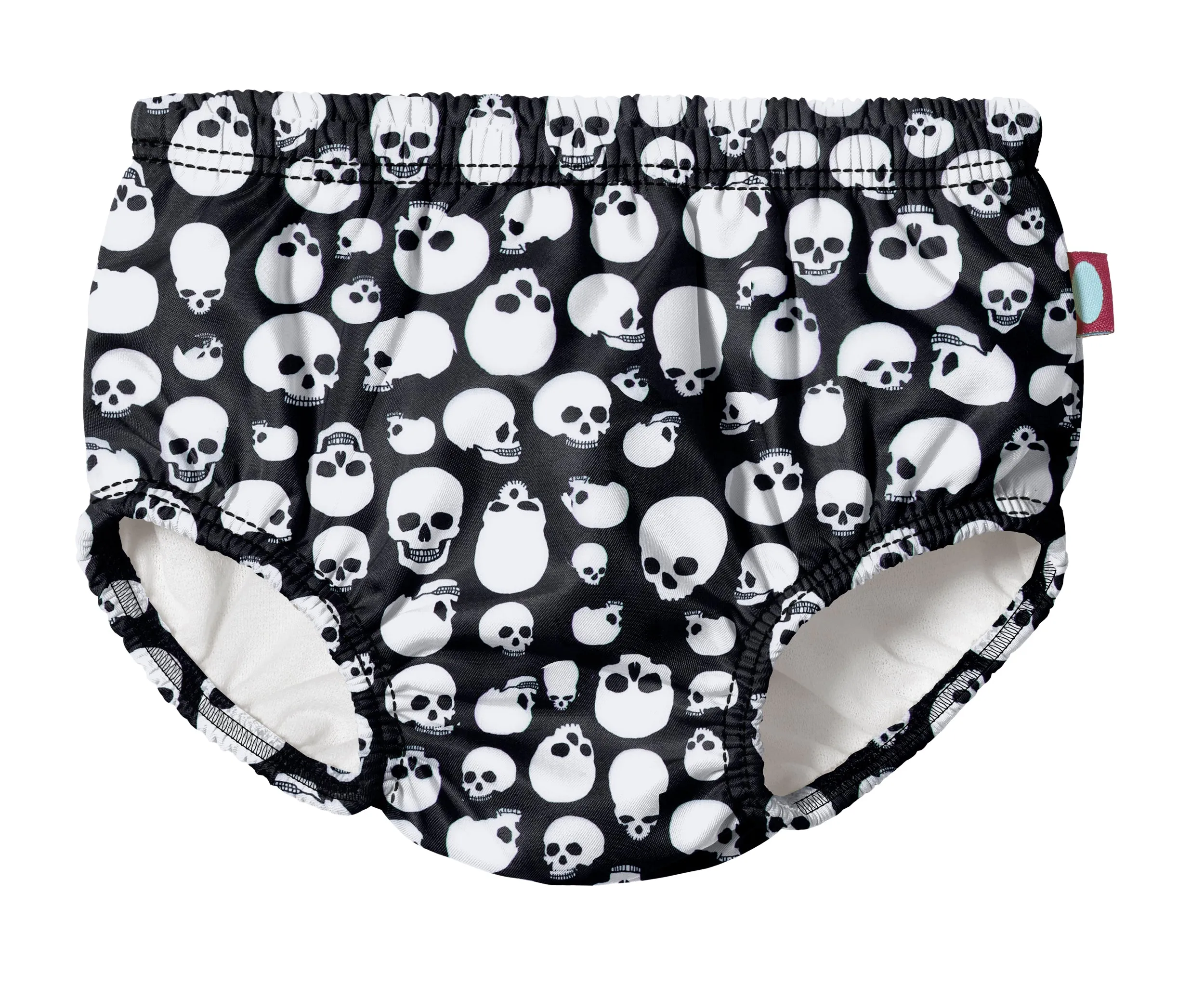 Boys and Girls Recycled Polyester UPF 50  Swim Diaper Cover | Skulls