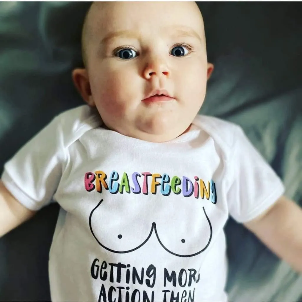 Breastfeeding getting more action then dad Multiple Colour options