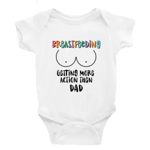 Breastfeeding getting more action then dad Multiple Colour options