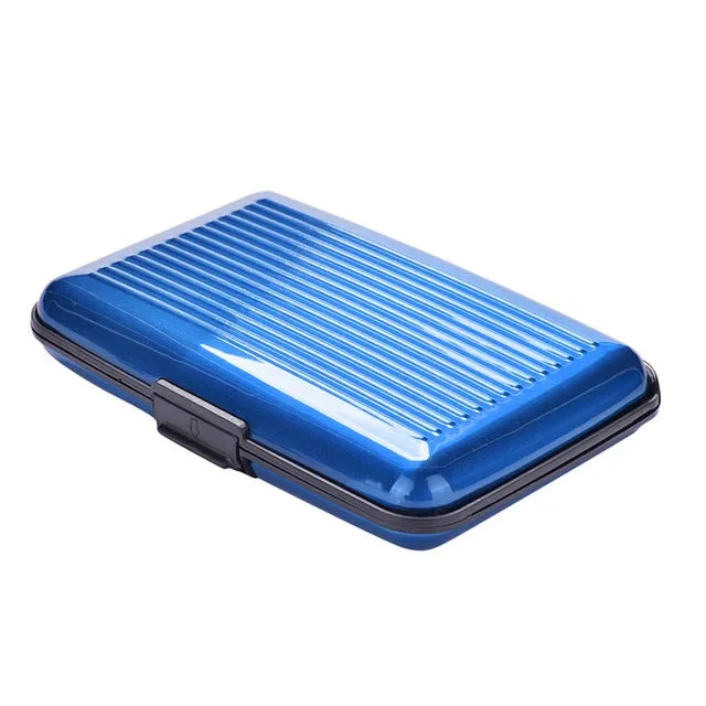 Business card case stainless steel Aluminum Holder Metal Box Cover Credit business card holder card metal Wallet for women men