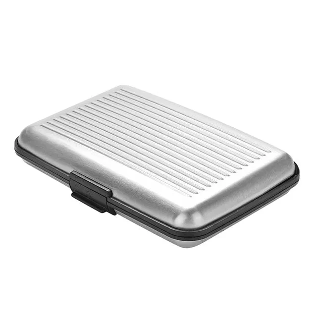 Business card case stainless steel Aluminum Holder Metal Box Cover Credit business card holder card metal Wallet for women men