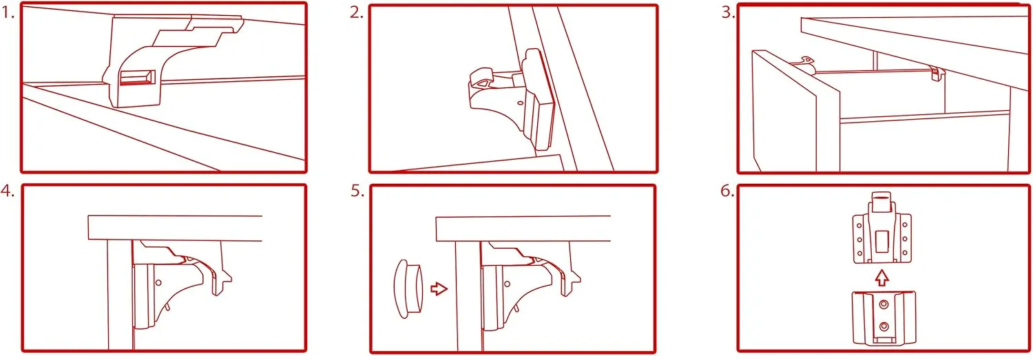Callowesse Magnetic Cupboard & Drawer Locks – 4 Pack