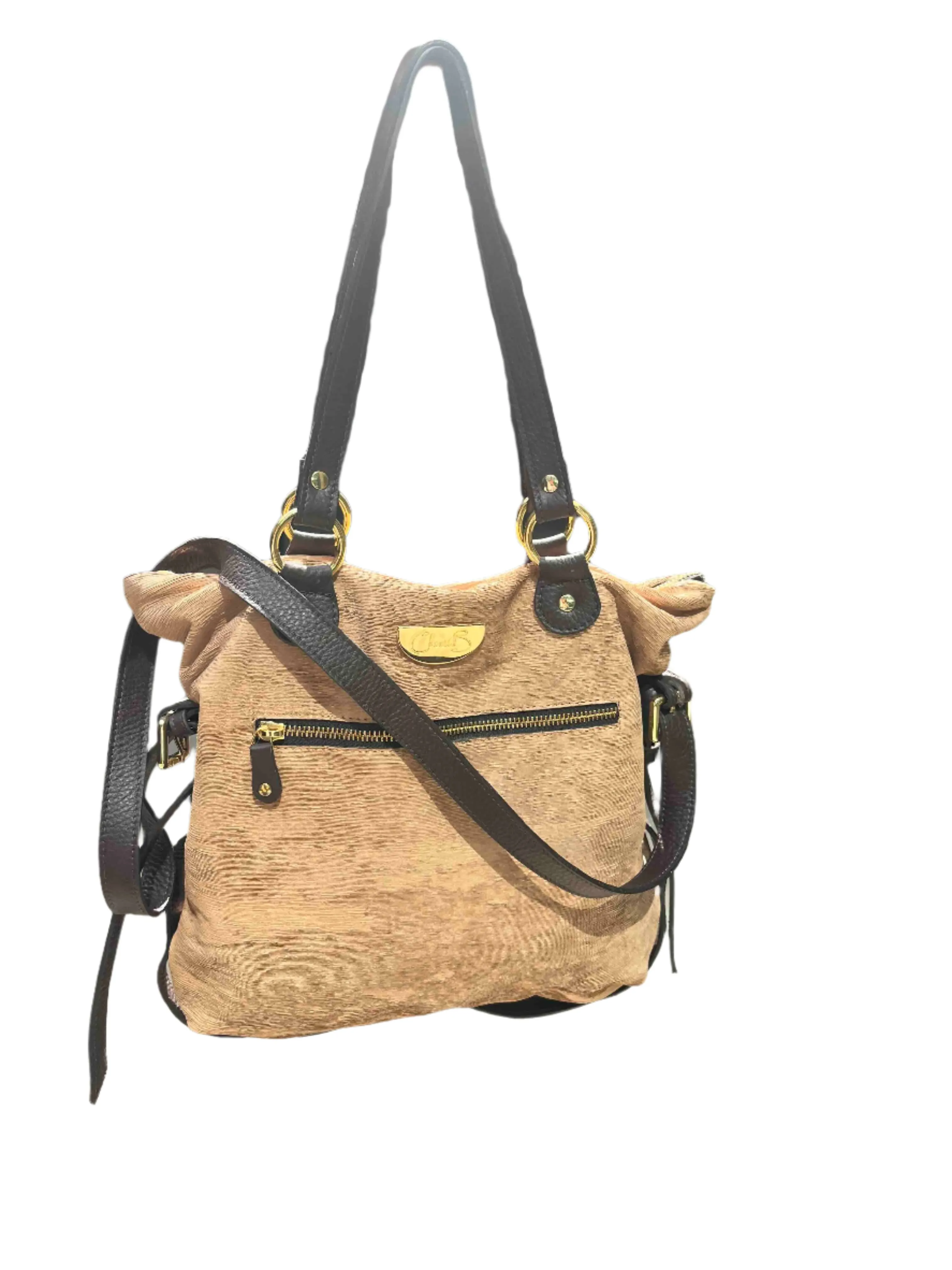 Campagne-tan laser leather- loop