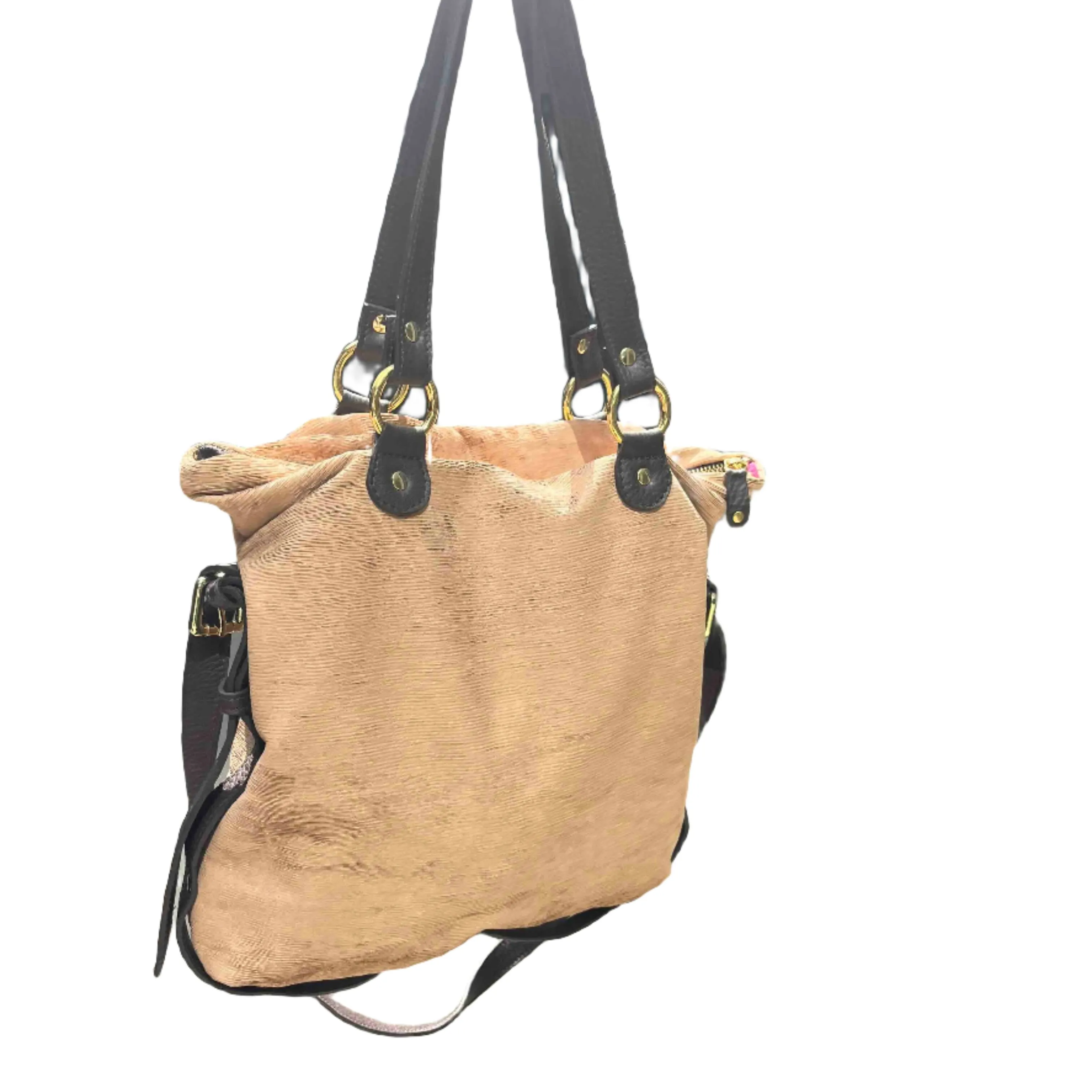 Campagne-tan laser leather- loop