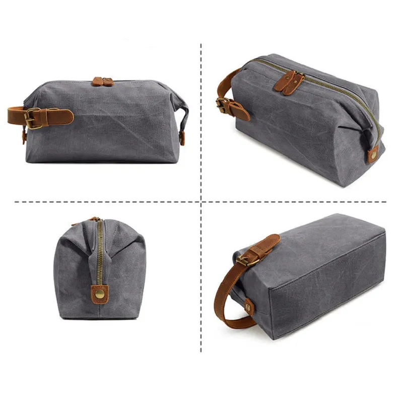 Canvas Wear-resistant Portable Cosmetic Bag