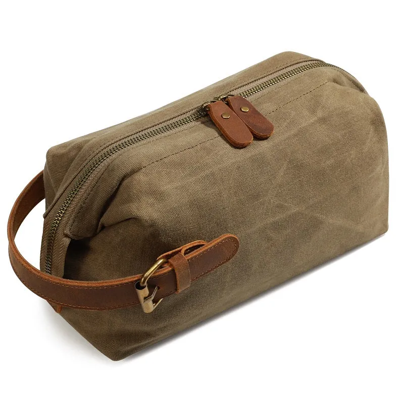 Canvas Wear-resistant Portable Cosmetic Bag