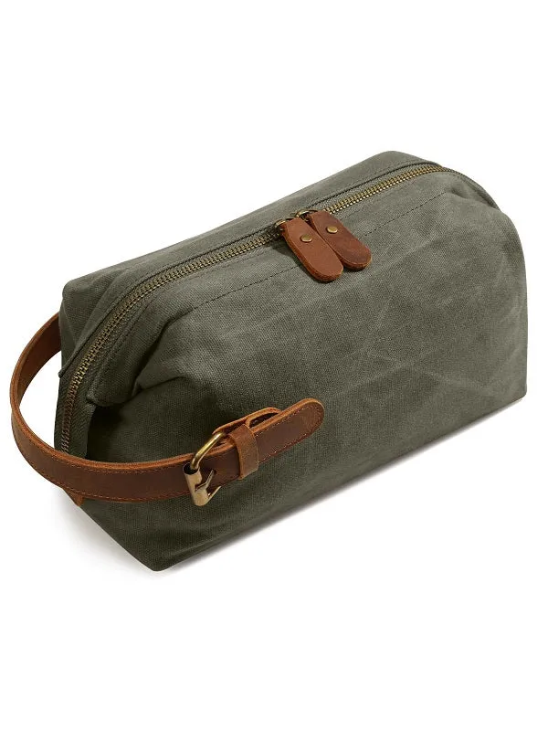 Canvas Wear-resistant Portable Cosmetic Bag