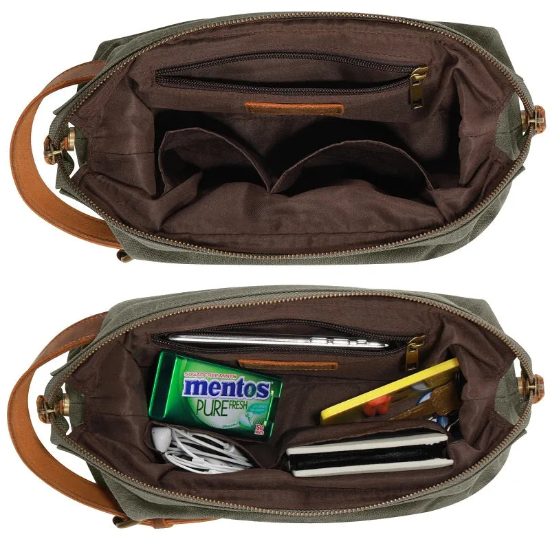 Canvas Wear-resistant Portable Cosmetic Bag