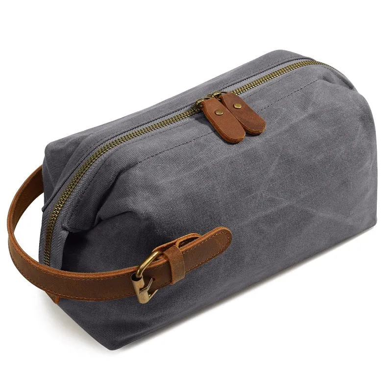 Canvas Wear-resistant Portable Cosmetic Bag