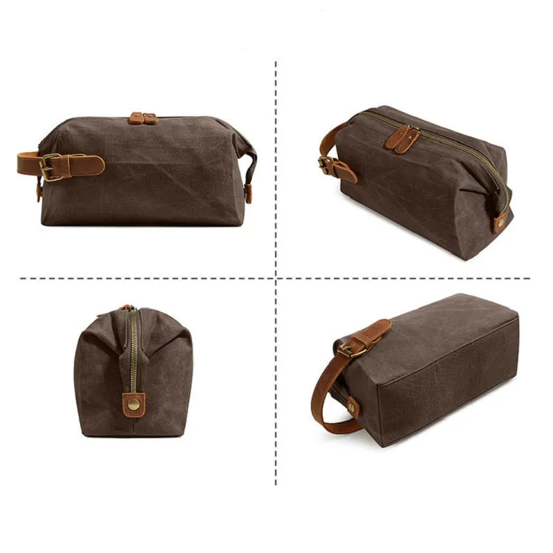 Canvas Wear-resistant Portable Cosmetic Bag