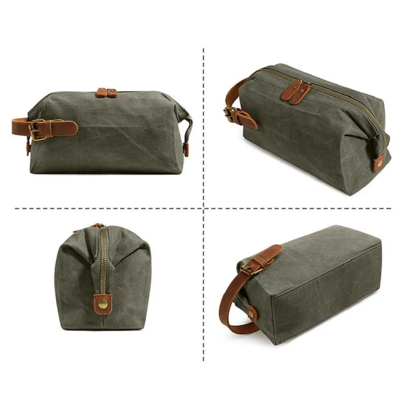 Canvas Wear-resistant Portable Cosmetic Bag