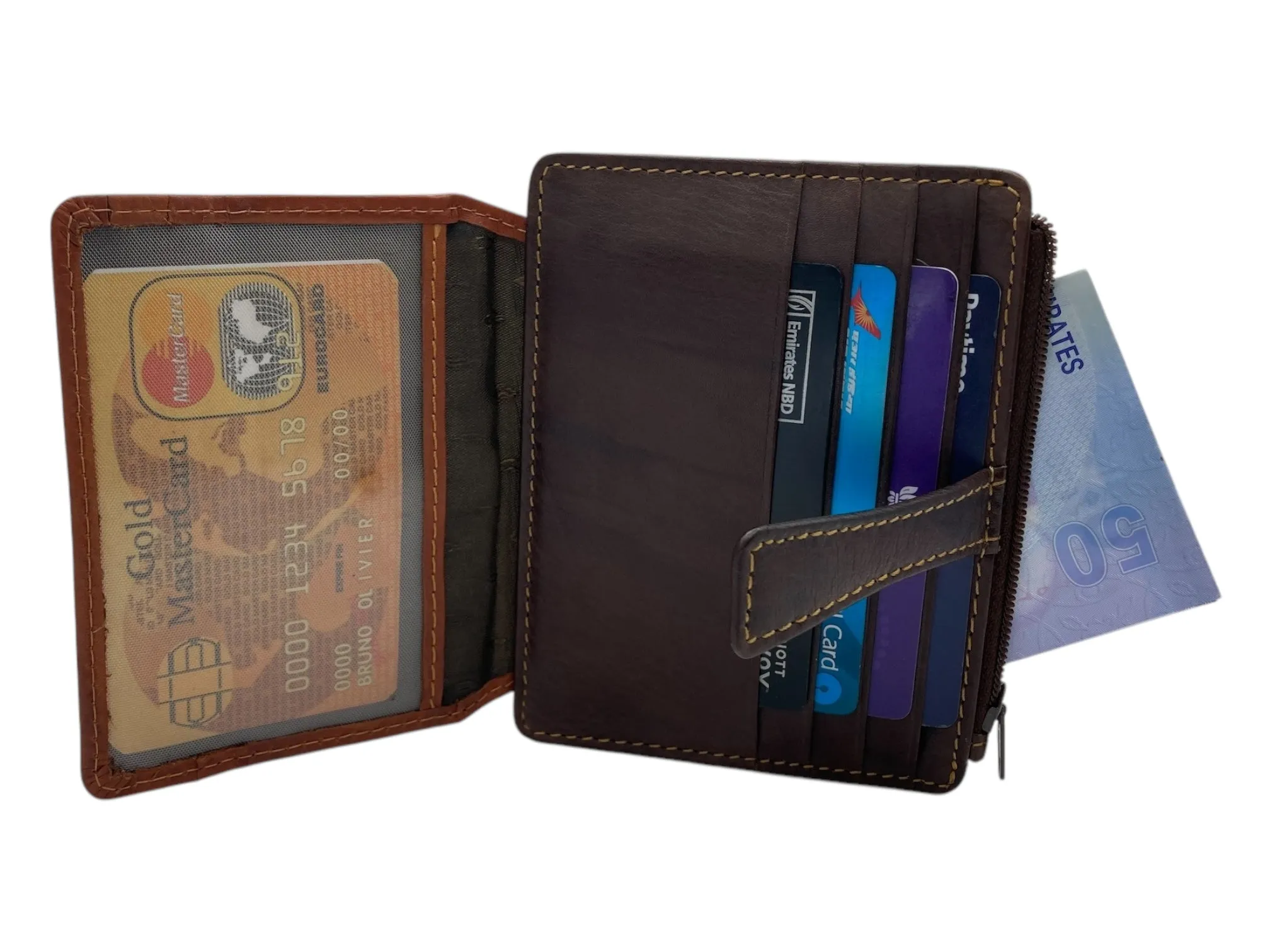 Card Case & Cash Wallet Compact Size 12 Card Space # 4029N
