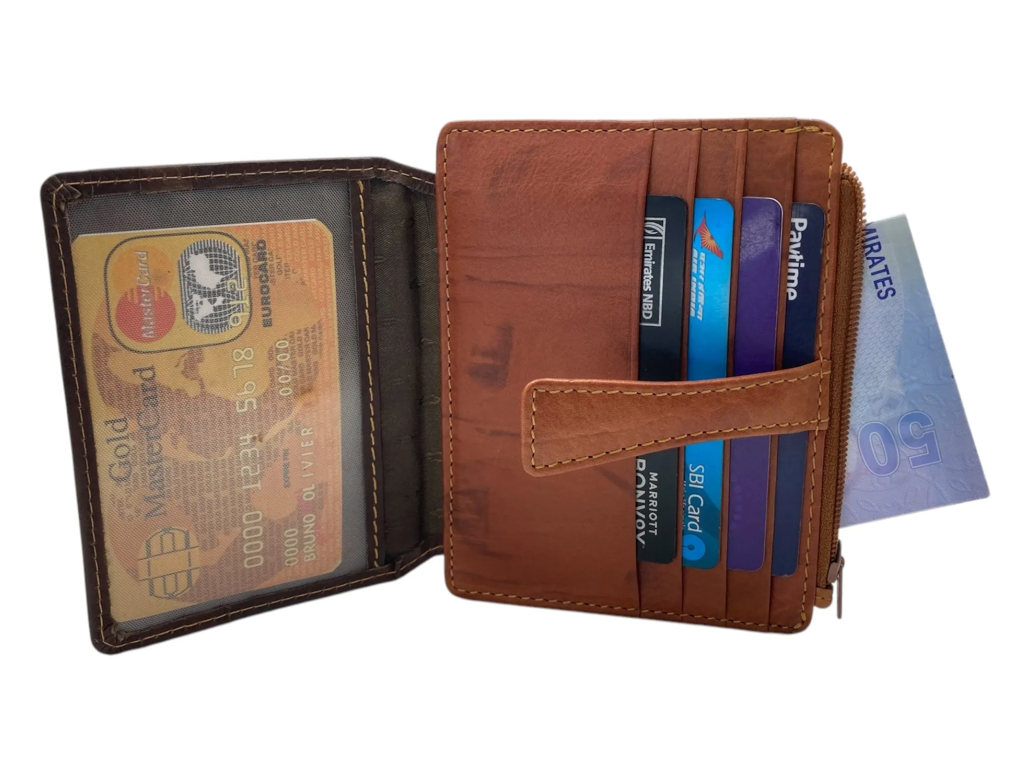 Card Case & Cash Wallet Compact Size 12 Card Space # 4029N