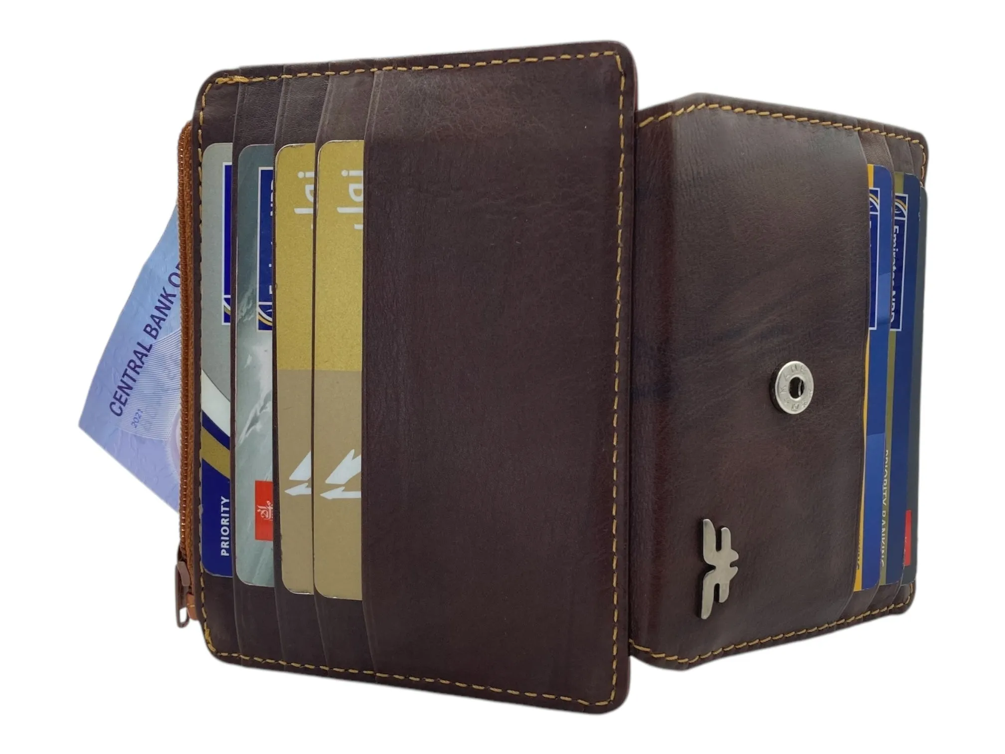 Card Case & Cash Wallet Compact Size 12 Card Space # 4029N