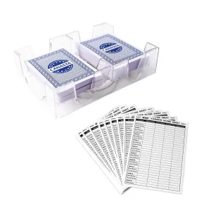 Cards Game Set with 2-Deck Blue Point Values A Revolving Card