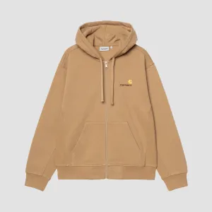 Carhartt WIP American Script Zip Hoodie Peanut
