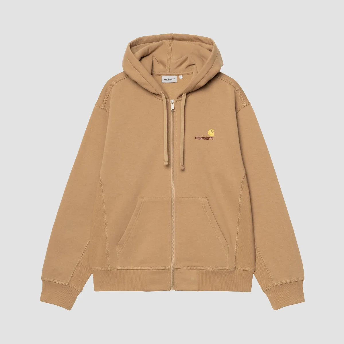 Carhartt WIP American Script Zip Hoodie Peanut