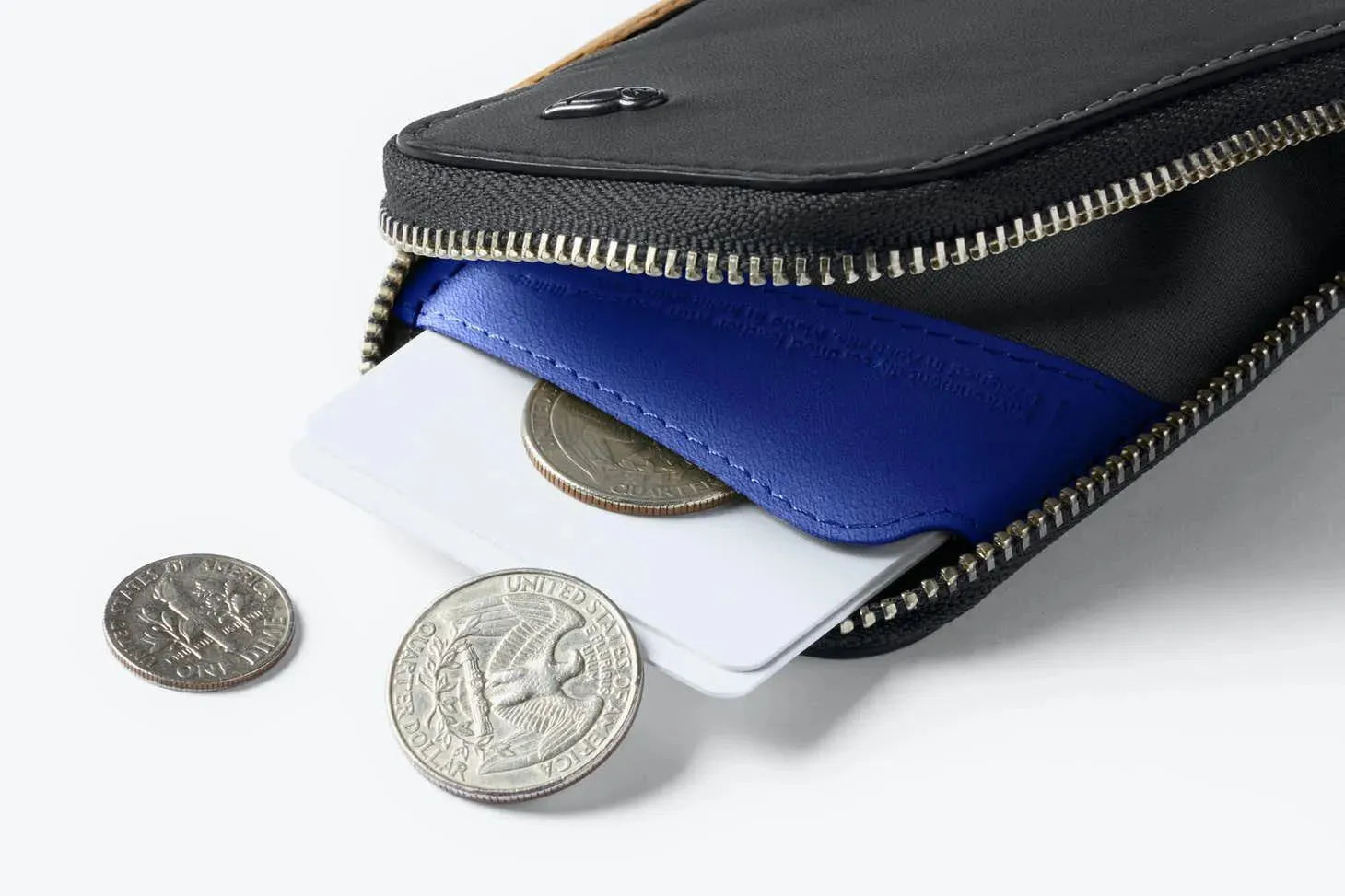 Cartera Card Pocket Charcoal Cobalt