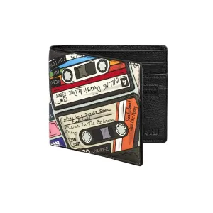 Cassette Tape Black Leather Wallet-Back to the 80’s