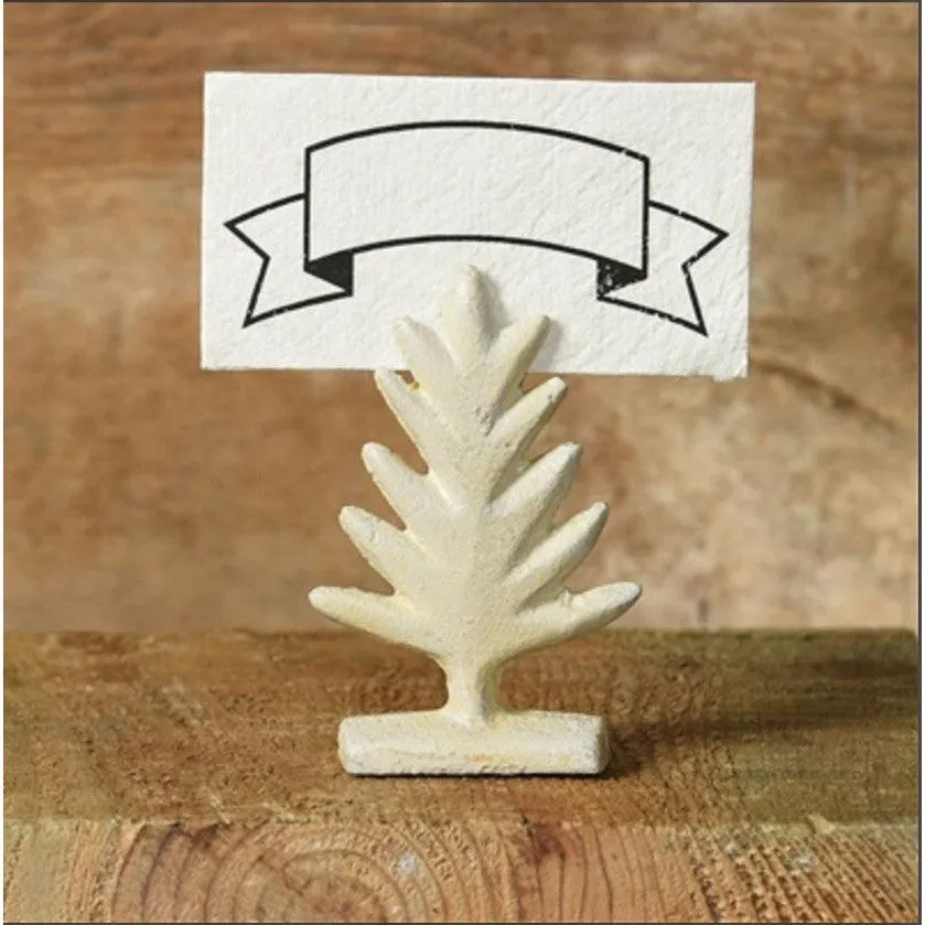 Cast Iron Tree Place Card Holder