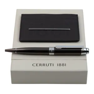 CERRUTI 1881 NPBC0112 - Set CERRUTI 1881 (ballpoint pen & card holder)