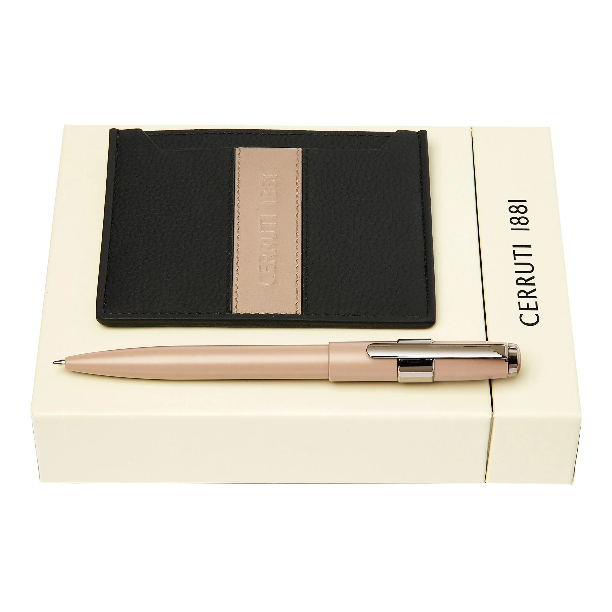CERRUTI 1881 NPBC328X - Set CERRUTI 1881 (ballpoint pen & card holder)