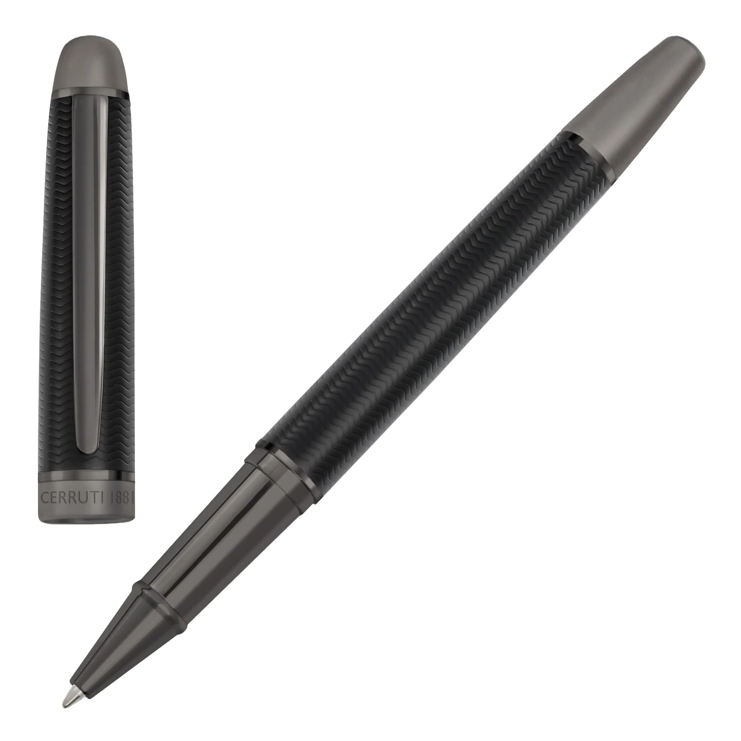CERRUTI 1881 NPFR513A - Set CERRUTI 1881 (rollerball pen & card holder)