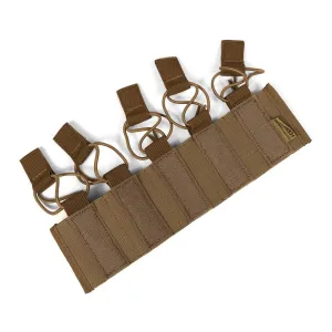 Chest Rig 5 SMG magazines internal pouches - Coyote