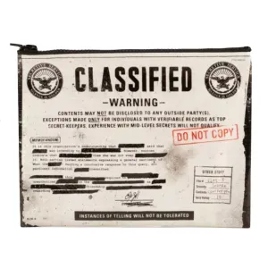 Classified Zipper Pouch